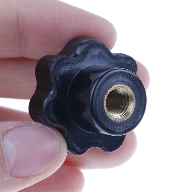 PLASTIC M4/M5/M6/M8 FEMALE thread seven star shaped head clamping nuts ...