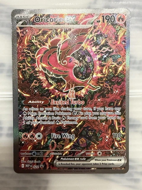 ORICORIO EX 024 Phantasmal Flames Black Star Promo ENG IN HAND NM ...