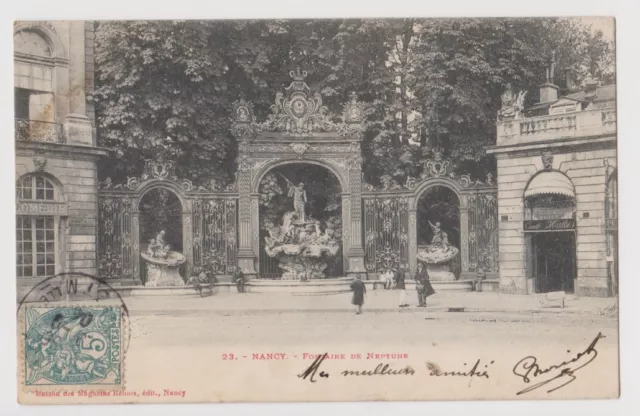 CPA"" NANCY - Fountain of Neptune