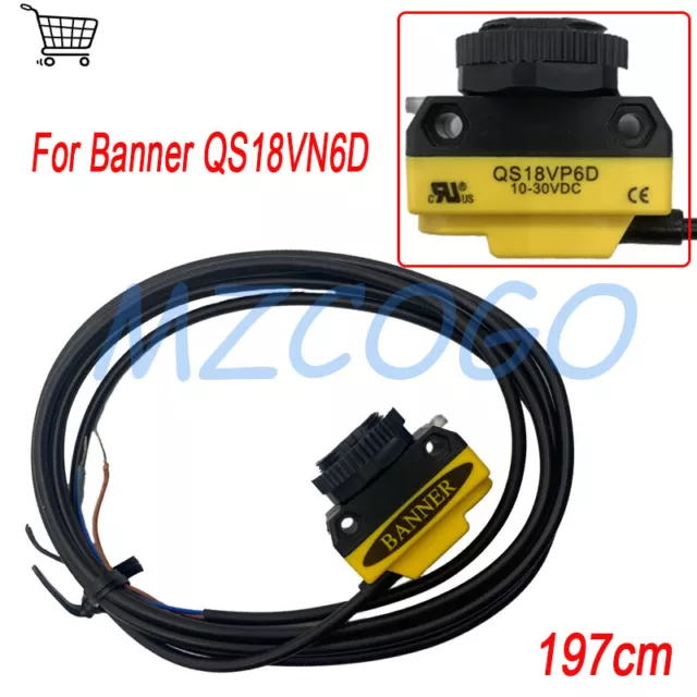 Banner QS18VP6D Engineering Corp Photoelectric Switch Sensor 10-30VDC Repaclment