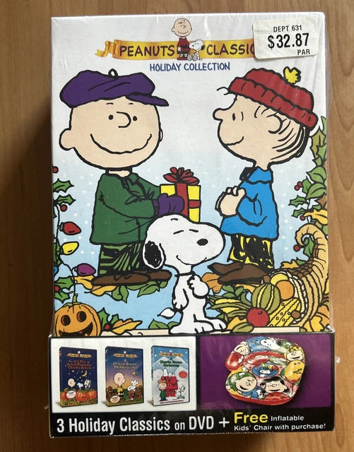 PEANUTS CLASSIC Holiday Collection Gift Set (DVD, 2005, 3Disc Set