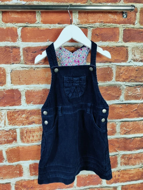 Pacchetto Abiti Ragazze Età 3-4 Anni Next Jojo Mamma Bebe Pinafore Set Denim 104Cm 2