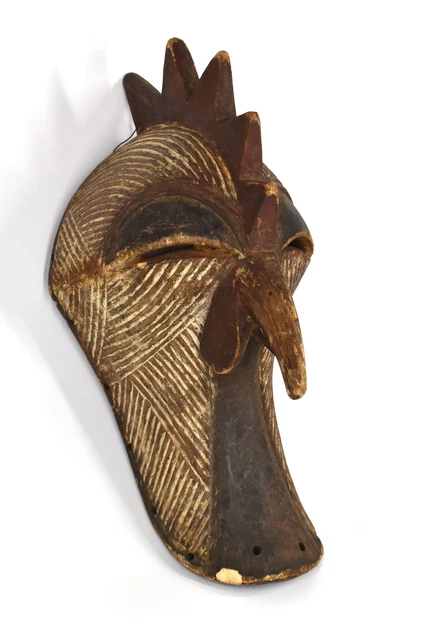 Songye Kifwebe Chicken Mask Congo African Art