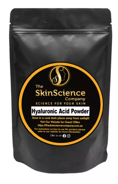 Hyaluronic Acid Powder 10g - Pure, Natural, Anti-Aging - Free Express Shipping