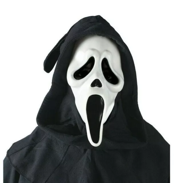 Fun World Ghost Face w/Shroud Scream Movie Horror Halloween Costume Mask 9206S