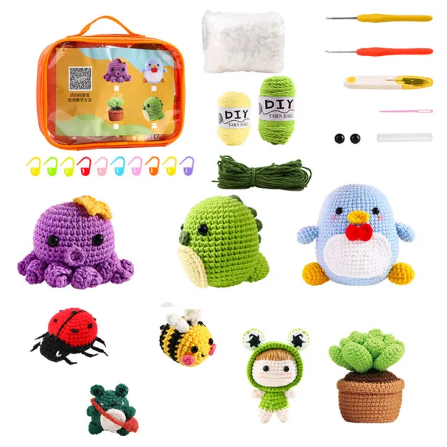 Crochet Kit for Beginners DIY Crochet Stuffed Animal Kit Beginner Crochet  Kit UK