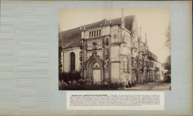 France, Hautecombe, Eglise de l&#039;Abbaye vintage print tirage d&#039;époque