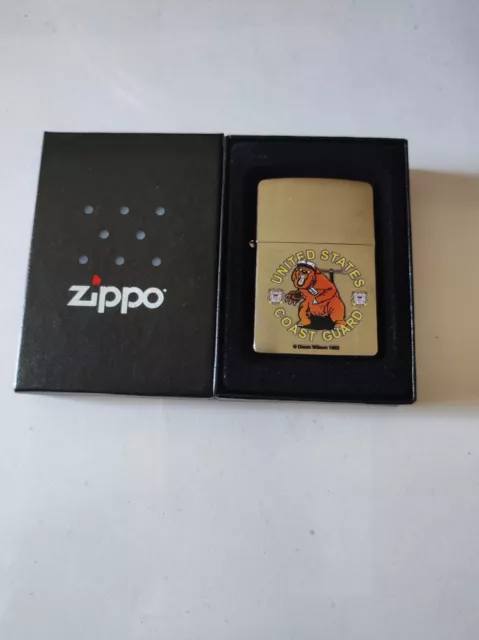 Zippo 24531 Coast Guard Lighter Case - No Inside Guts Insert