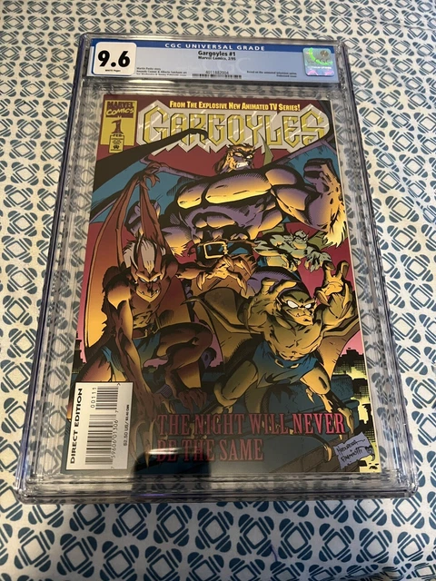 GARGOYLES #1 CGC 9.6 Marvel 1995 EMBOSSED cover 1st appearance TV cartoon White