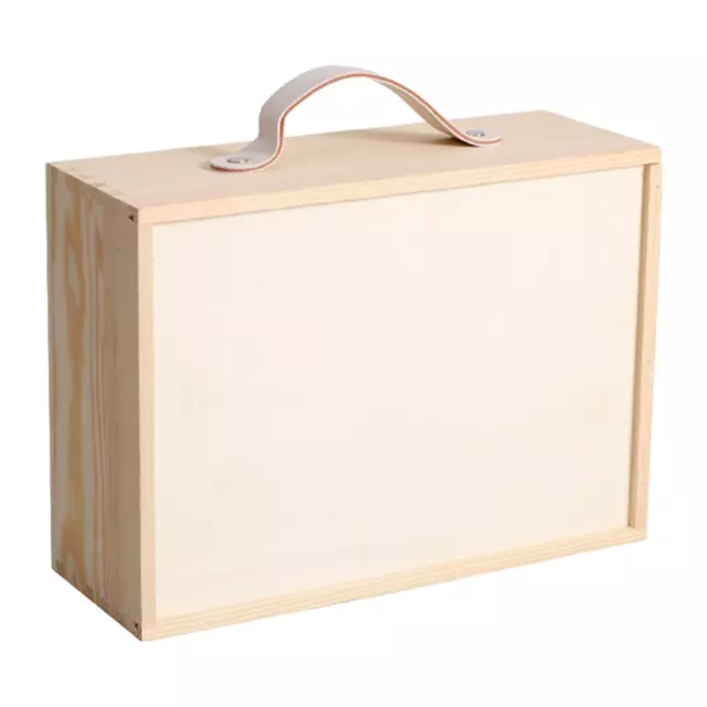 Boîte de rangement en bois, conteneur panier de rangement, bac pour chambre