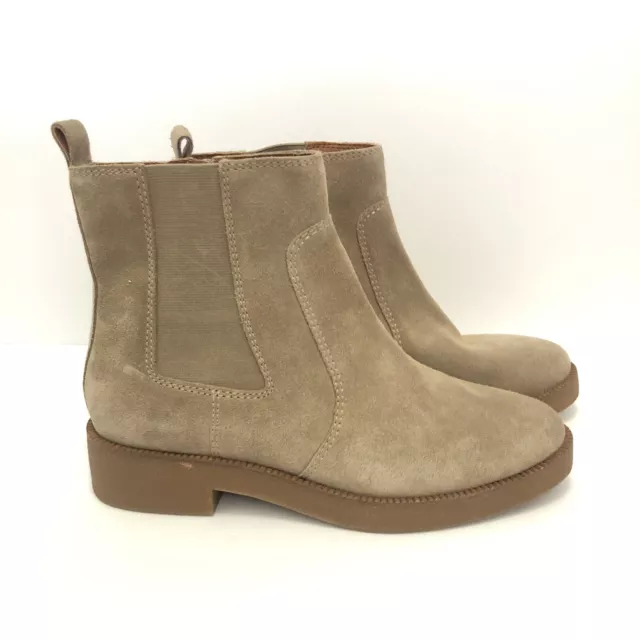 LUCKY BRAND SUEDE Ressy Ankle Boots Size 8.5 / 39 Dune Tan Leather ...