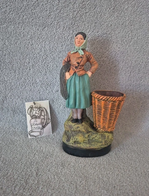Statuette pecheur ceramique émaillée - Décoration Statuette pecheur ceramique émaillée - Décoration