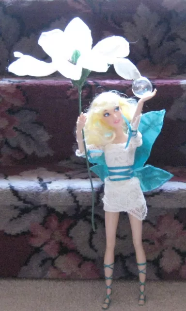 April Spring Showers Fairy Fae OOAK Barbie Cinderella Doll Repaint Shelf Sitter