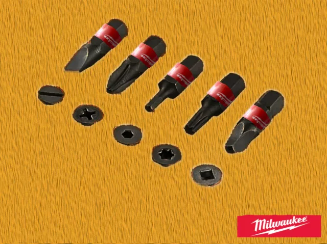 Milwaukee Long 50mm Screwdriver Impact Bits Phillips Pozi Hex Screw Driver 1/4"