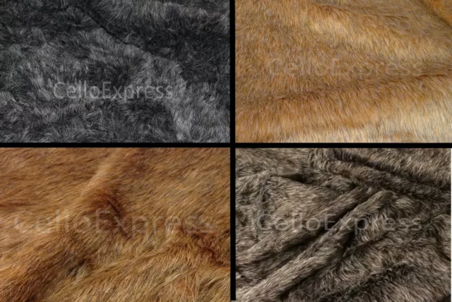 Faux Fake Animal Fur Fabric 20mm or 30mm Pile Teddy Bear & Animal Toy Craft