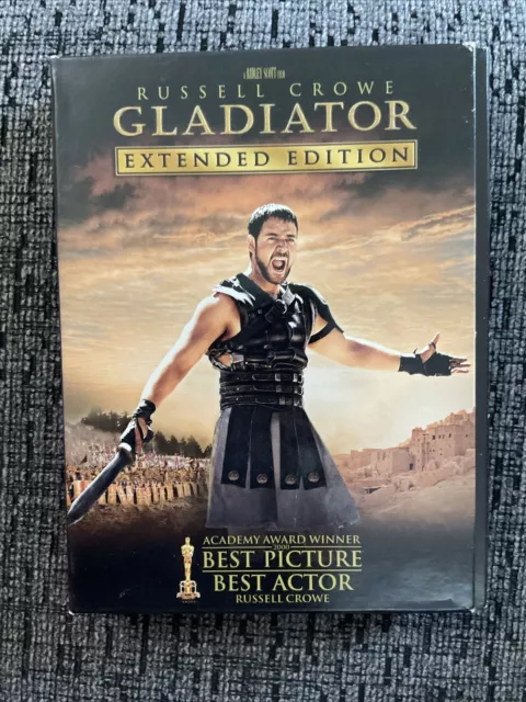 Gladiator DVD Extended Edition (3-Disc Set 2000)