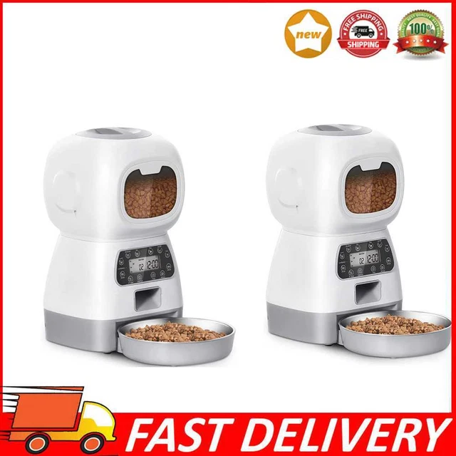 Smart Automatic Pet Feeder Voice Record Timer Dog Food Bowl Cat Food Dispenser