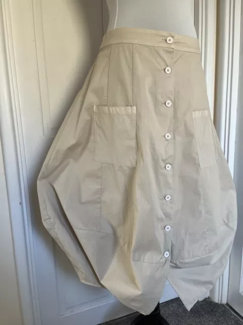 Elemente Clemente by Oska Tekla Reversable Balloon Lagenlook Skirt Size 2 BNWT