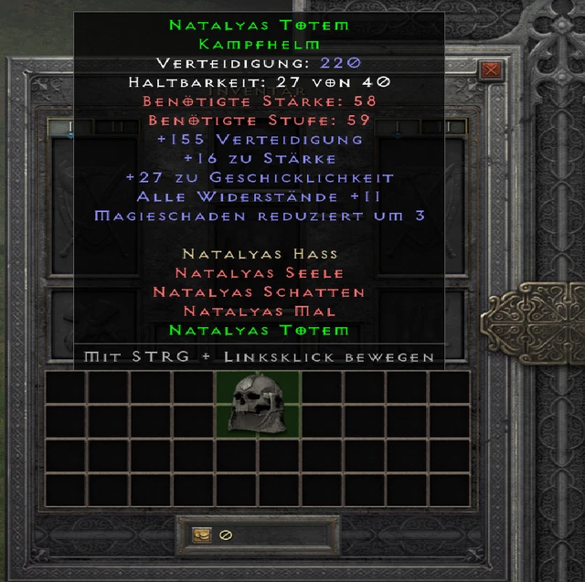 DIABLO 2 RESURRECTED (SC) PC D2R Eisenstein Ironstone Äth/Eth NON