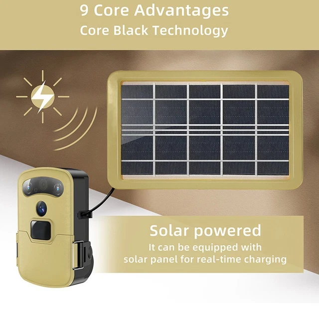 Pannello Solare Camojojo EnerG Per Fotocamere Da Caccia E Sorveglianza - Batteria 5000 MAh, Impermeabile IP66