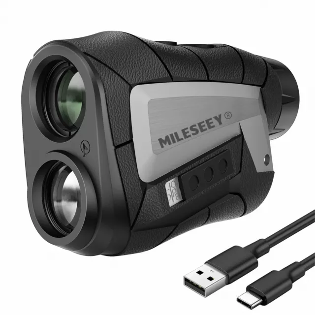 Mileseey 600M Golf Range Finder Rechargeable Vibration 2s Fast Flag Pin Lock