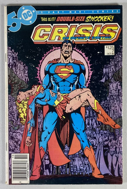 Crisis On Infinite Earths # 7 DC Comics Death of Supergirl MID GRADE Newsstand