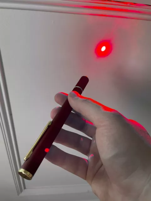 Quality 635nm Red Laser Pointer Pen with CNI GLP Black Brass Host (USA)