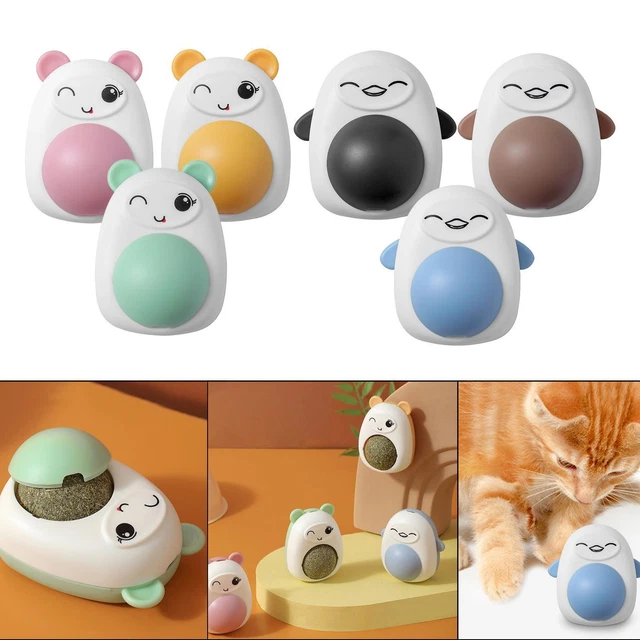 Pet Cats Catnip Ball Toy for Small Medium Large Cats Rotatable Kitty Chewing