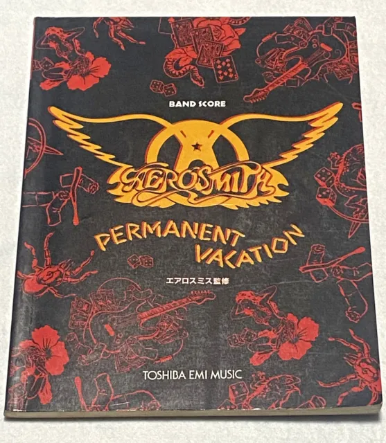 Aerosmith Permanent Vacation Japan Band Score Book Guitar Tab