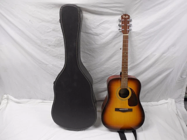 FENDER DG-16 SB Dreadnought Acoustic Guitar Sunburst Finish/ With
