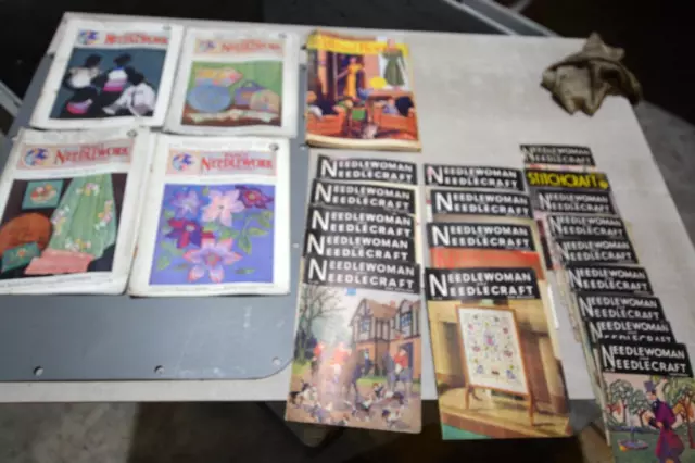 Job Lot Of 24 X Vintage Needlework Magazines