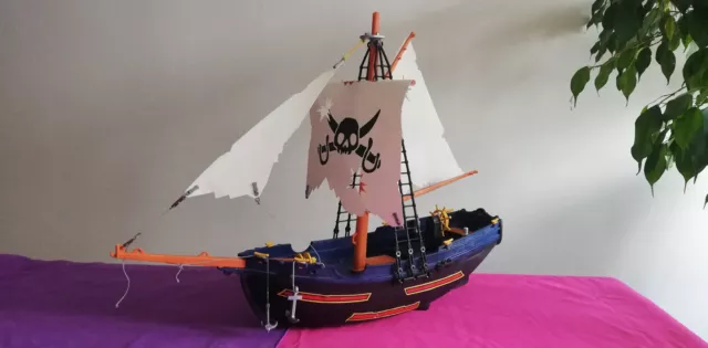 PLAYMOBIL BATEAU DE Pirate 5135 AVEC BOITE+NOTICE+ canonnier , Pirate et  Trésor EUR 92,00 - PicClick FR