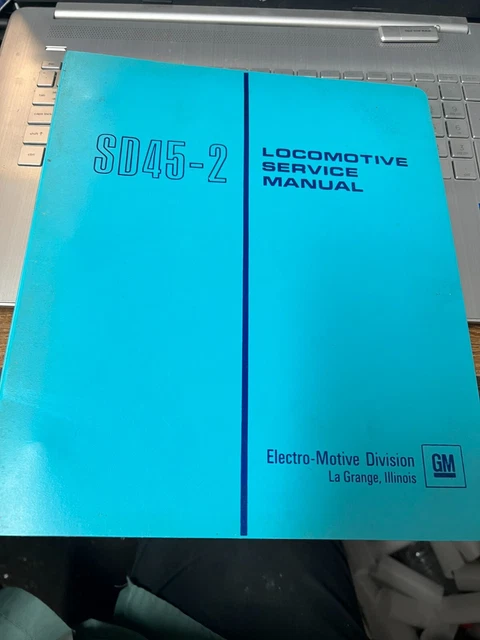 VINTAGE EMD SD45-2 Diesel Locomotive engine service manual used , but good cond VINTAGE EMD SD45-2 Diesel Locomotive engine service manual used , but good cond