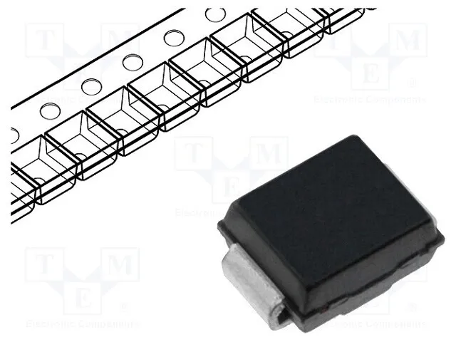 Diode : Redresseur 100V 2A SMD Emballage : Rouleau, B S2B Universaldioden SMD