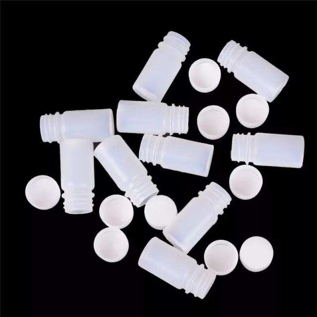 10X 10ml Plastic Reagent Bottles Medicine Sample Vials Liquid HolderURUKY St Sb