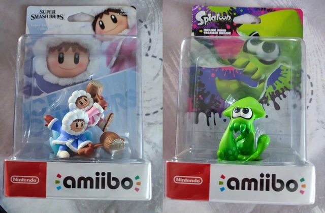 Lot de 2 Amiibo Neufs (Ice Climber + Splatoon Vert)