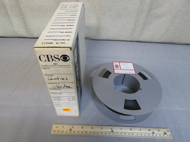 CBS Knxt 2-Inch Cassette Vidéo Reel Quickies 1972