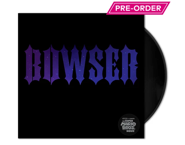 THE SUPER MARIO Bros 7” Vinyl Jack Black as Bowser !! Peaches & Mario