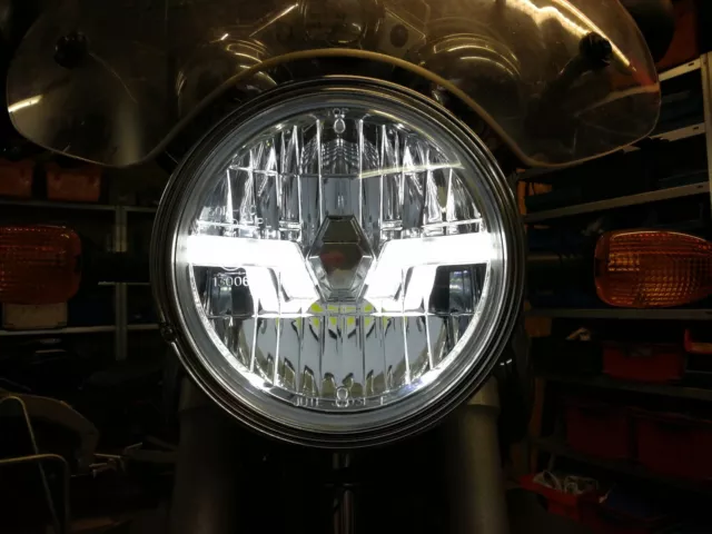Paar Motorrad Nebelscheinwerfer Lauflicht E9 -Geprüft LED für BMW R1200GS  F800GS