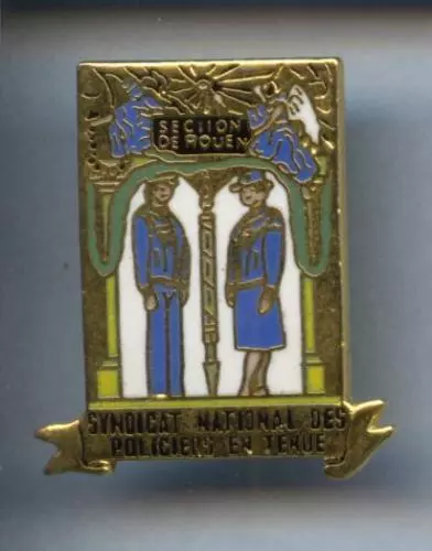 Rare Pins Pin's .. Police Nat. Syndicat Snpt Rouen  ~2Y