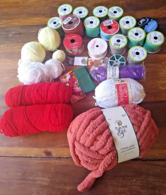 Mixed Yarn Cakes 6 Skeins Destash Bundles for Knitting Crochet