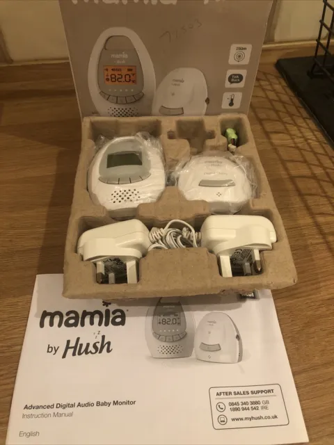 Boxed Hush Baby Monitor With Talk Back & Temperature Sensor & Lullabies