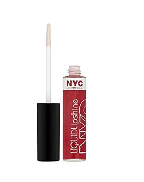 NYC Liquid Lipshine Lip Gloss - 589 Rockerfeller Red