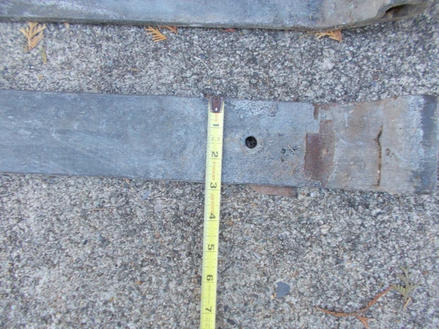 Pair Of Heavy Iron Barn Door Strap Hinges Approx. 39” Long x 2 3/4" Wide  Gate 7