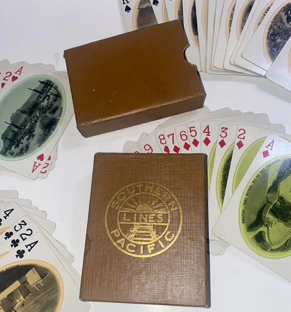 Southern Pacific Souvenir Deck Vintage Swap Playing Cards 52 Scenes