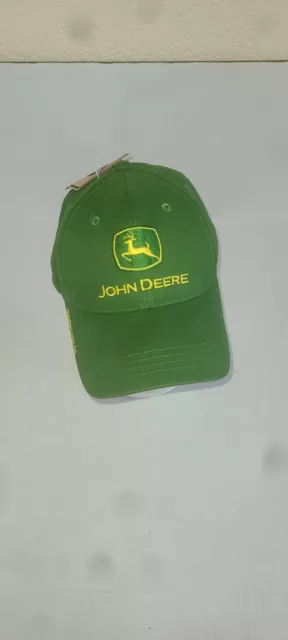 john deere owners edition hat Cap Adjustable Strapback Nwot Classic Green