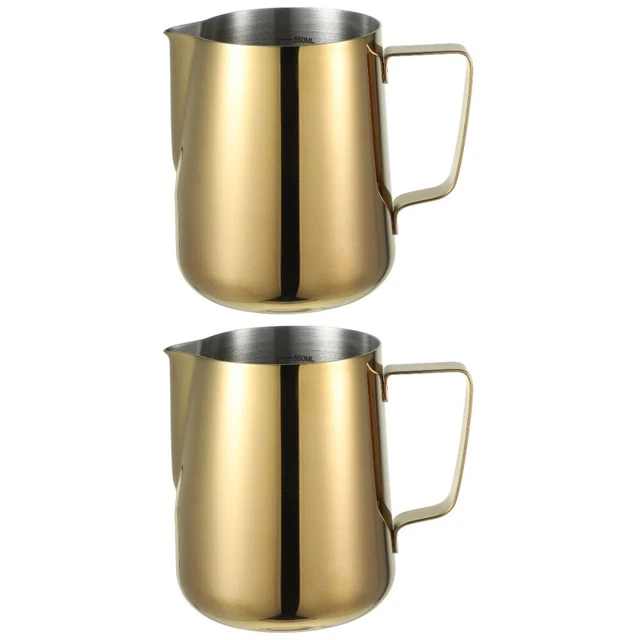 2pcs Milk Jug Household Milk Frothing Pitcher Milk Steaming Pitcher Espresso