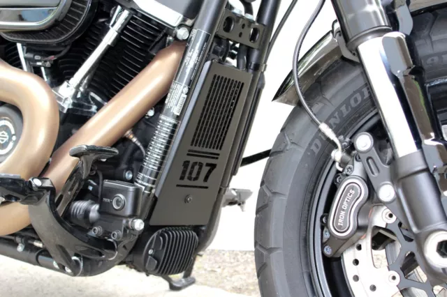 IRON OPTICS Öl- Kühlerabdeckung Harley Davidson Street Bob ab 2018 / 107 2