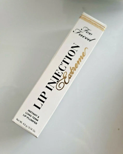 Too Faced Cosmetics ~ Inyección labial extrema ~ Relleno labial ~ 4.0 g / 0.14 oz ~ Tamaño completo ~ Nuevo en caja