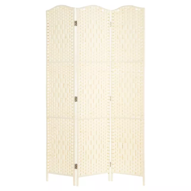 Solid Weave Hand Made Wicker Folding Room Divider Separator/Privacy Screen/Panel